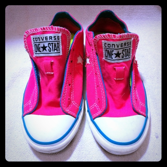 Converse One Star Pink and Blue size 5.5 - Picture 1 of 8